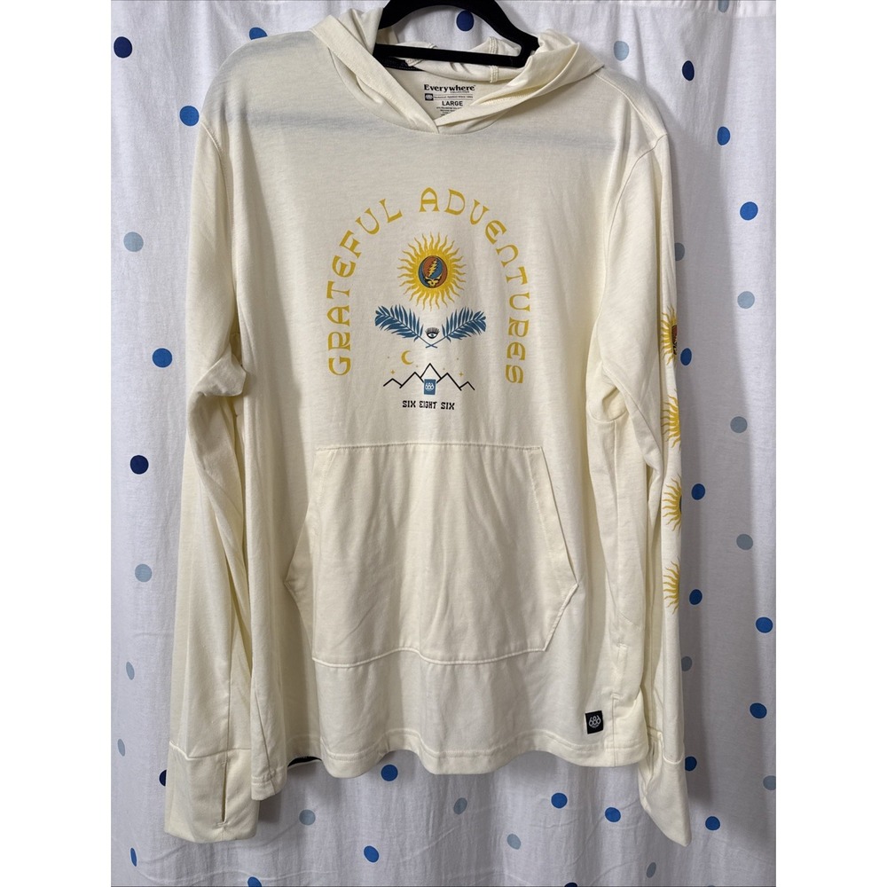 686 X Grateful Dead Graphic Long Sleeve Shirt Grateful Adventures Size Large